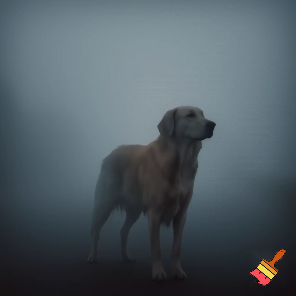 Dog in the fog