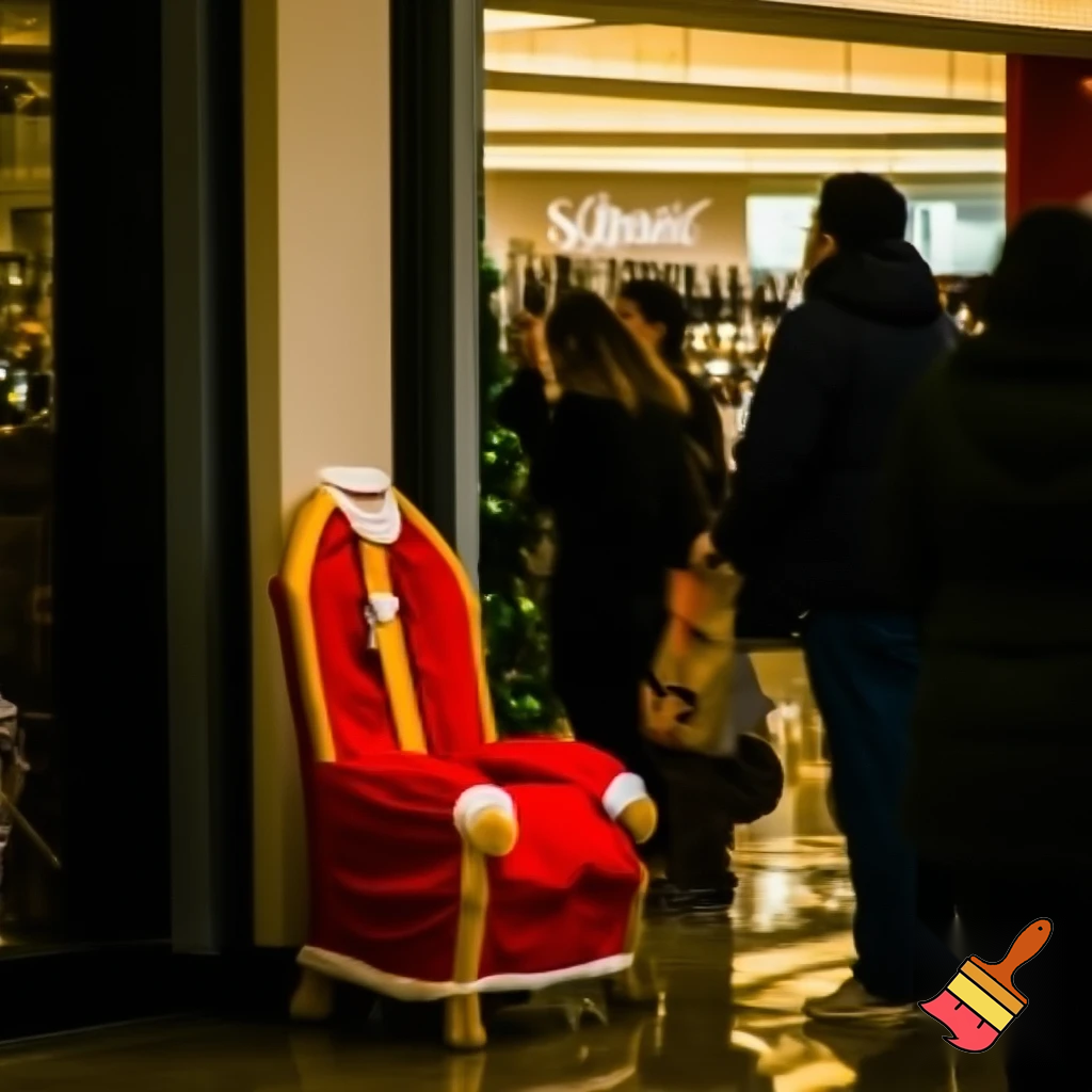 Santa Claus shopping Centre with Santa Claus chair at the shopping🎄🎄💫🎄 Santa Claus’s house