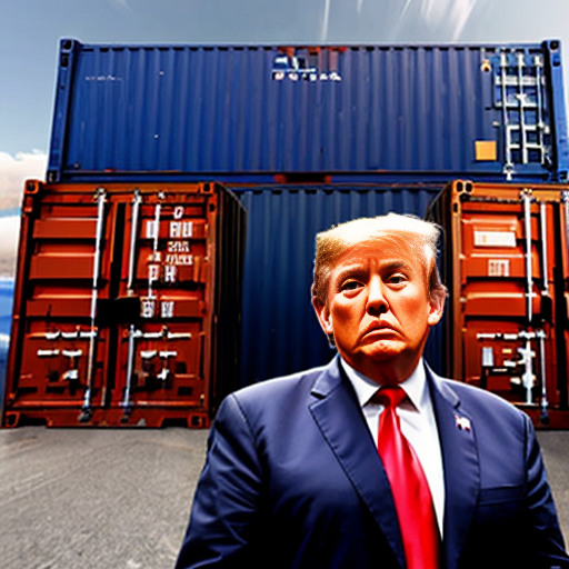 trump juggling freight containers money people countries construction musical instruments