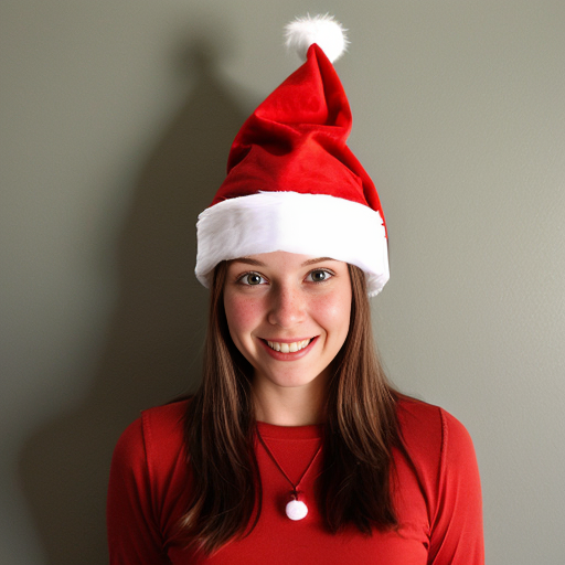 Christmas wizard hat red Santa Claus hat