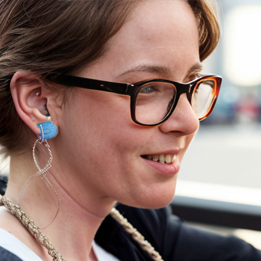 Cute adorable niña Chilindrina y con Elizabeth Perkins glasses con hair lazo curly con verano casual formal elegante sensual sexy con aparatos auditivos audífonos sordera con close up whispering touching ear each other secrets con paséo con ciudad 17