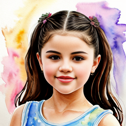 A 1999 Photo of  8 Year Old Selena Gomez 