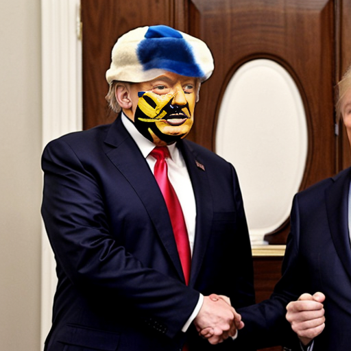 netanyahu spanks donald trump on the butt with a wooden spoon while putin cries and holds a lollipop