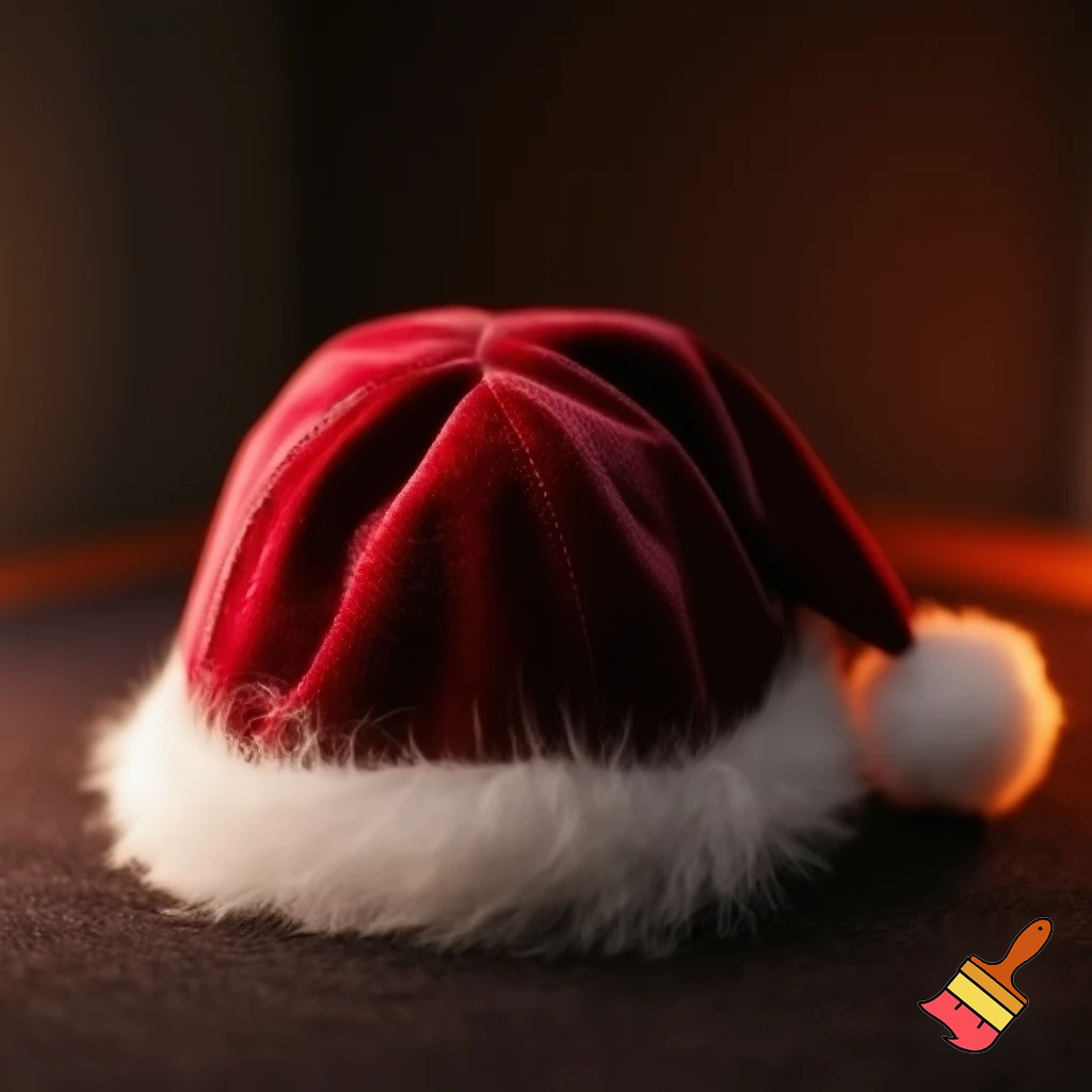 Christmas Santa Claus velvet hat delicate special delicate hat