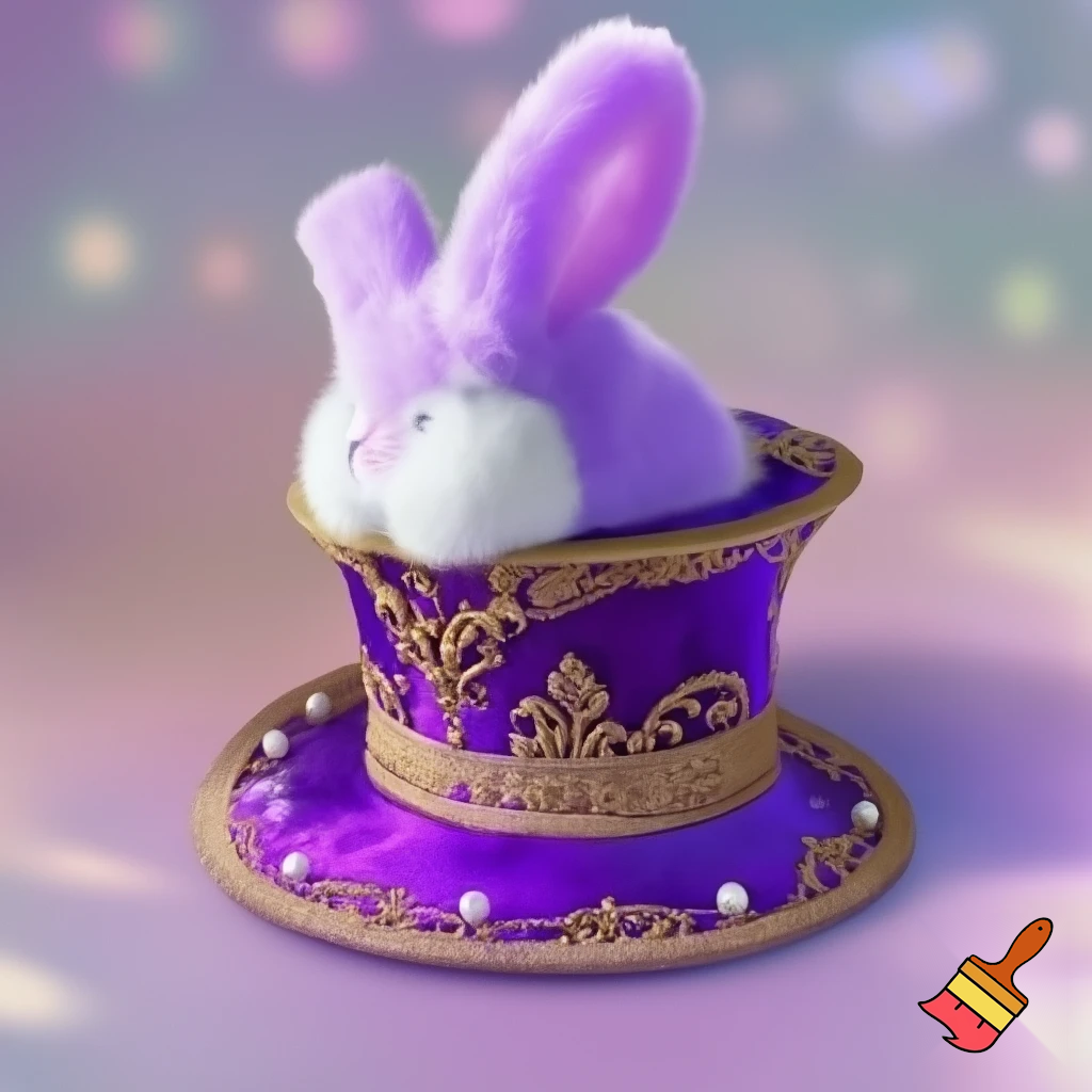 Easter top head headband, purple and white bunny ears top hat purple and gold top hat headband purple and gold and white