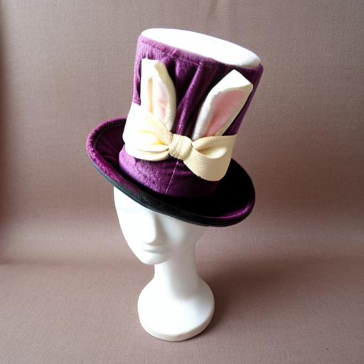 Top hat Easter pattern top hat velvet