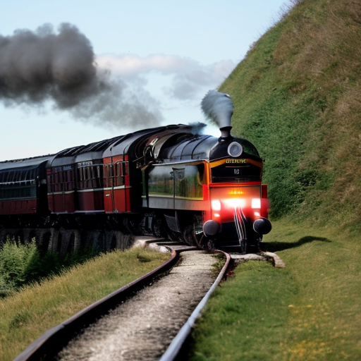 A steam train hits a curve too fast and derails