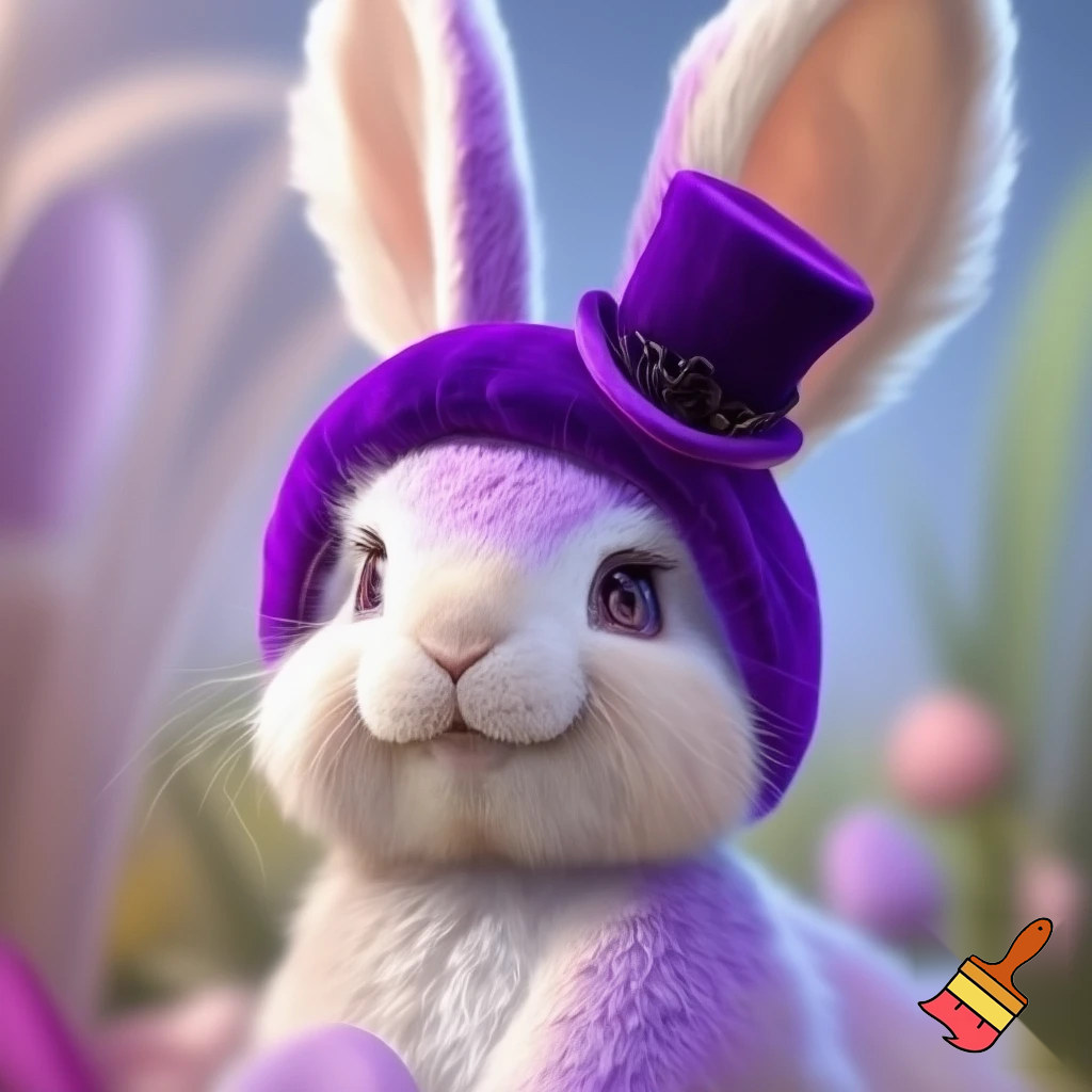 Easter bunny headband velvet Easter bunny, bunny ears, purple and white bunny velvet headband Easter bunny ear top hat