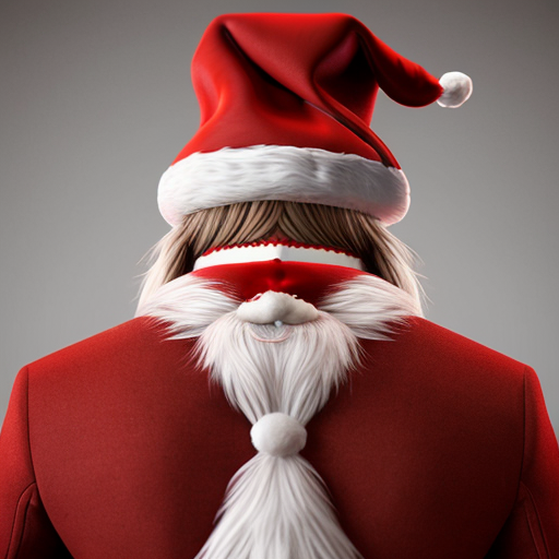 Santa Claus top hat special one special in delicate Santa Claus hat