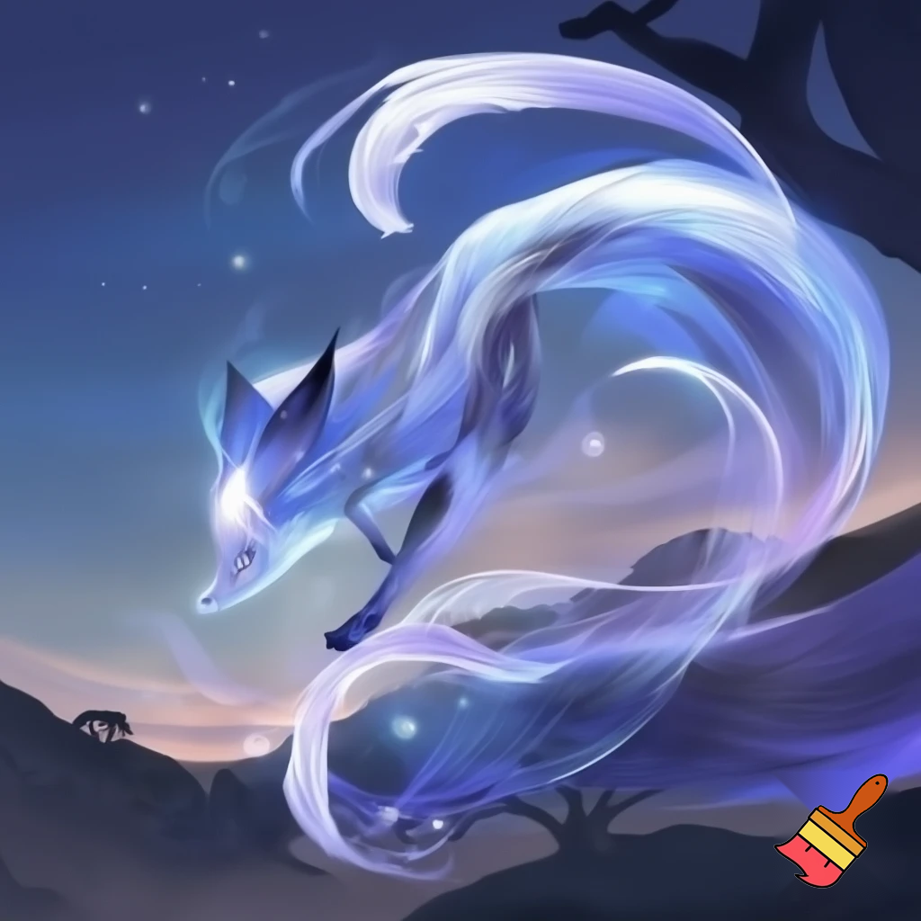 Fantasi ræv lavet af vind