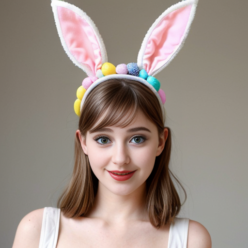 Top hats, Easter bun ears headband with bunny ears multicolour