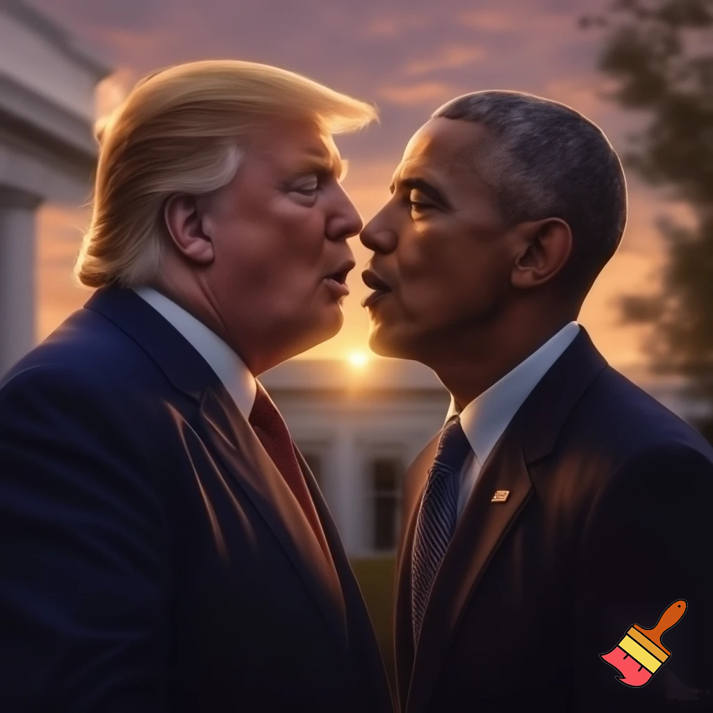 Make President Trump kiss Obama
