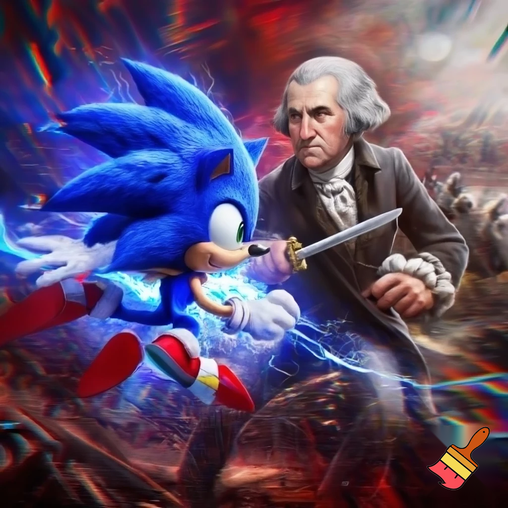sonic the hedgehog vs George washington