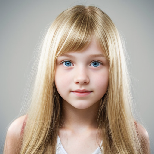 a girl with blond hair that is around 14years old
