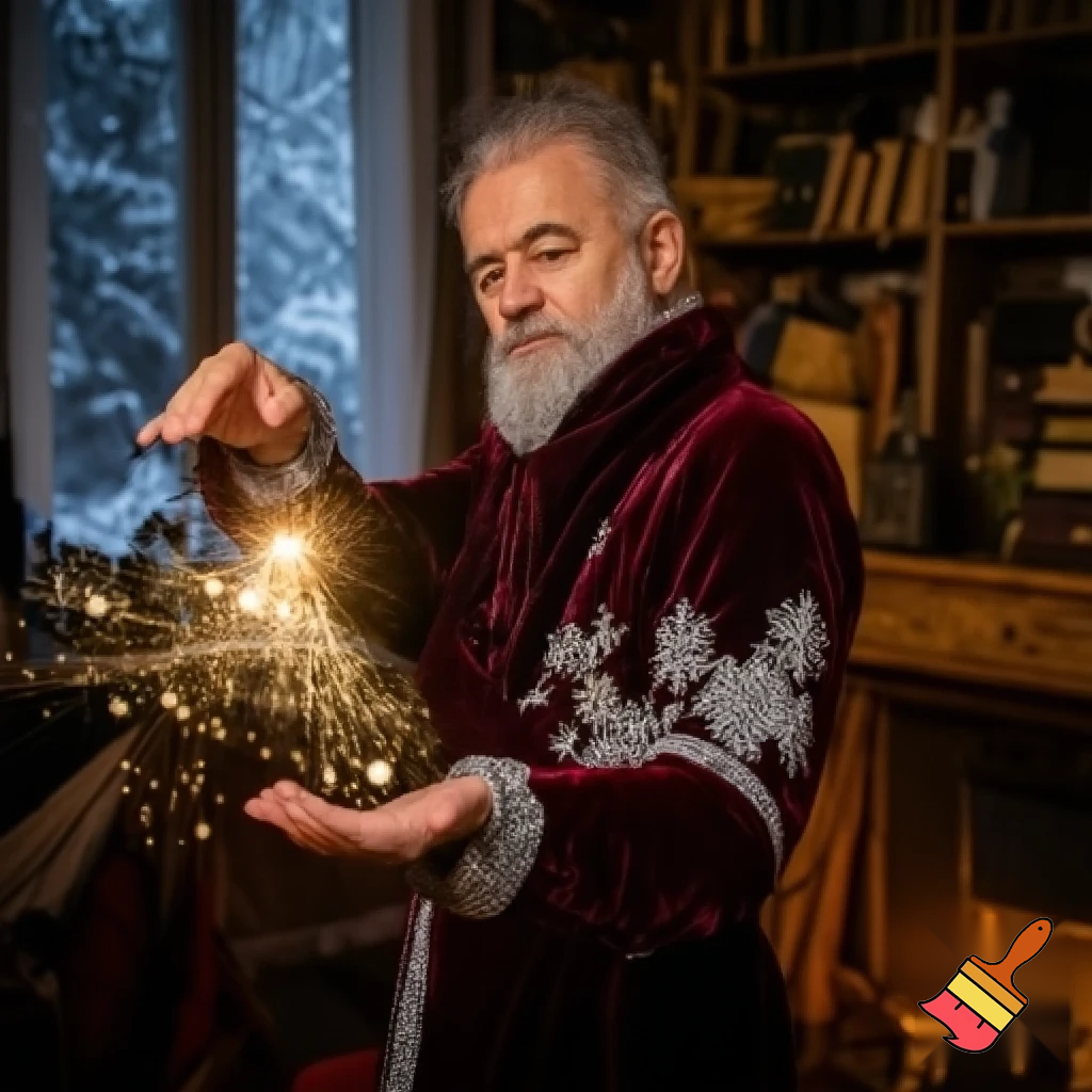 Magician wizard Christmas