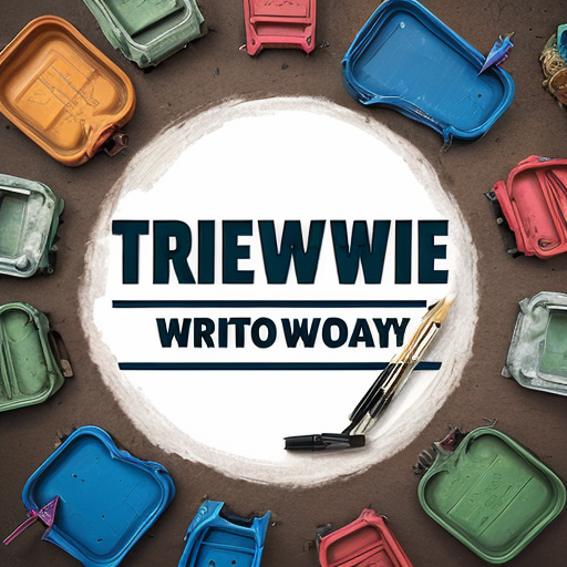 Recycle today, renew tomorrow (write the slogan on the art)