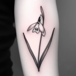 january birth flower tattoo