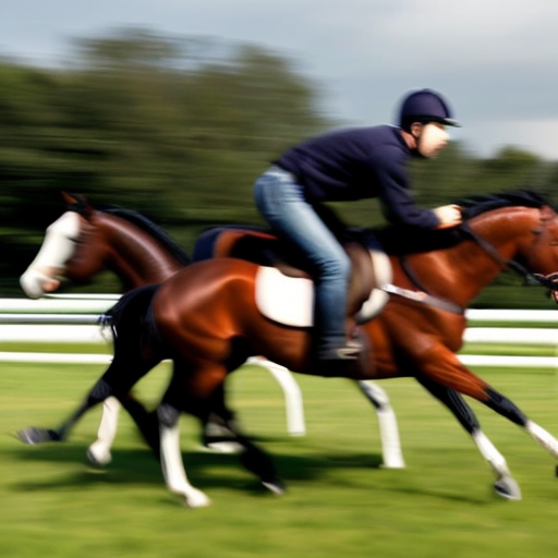 生成一副八马飞奔图