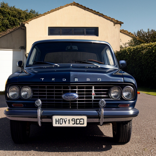 dark navy ford taunus with dark brown vinyl roof
