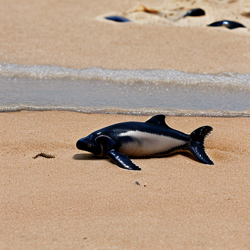 baby orcalero orcala on the beach