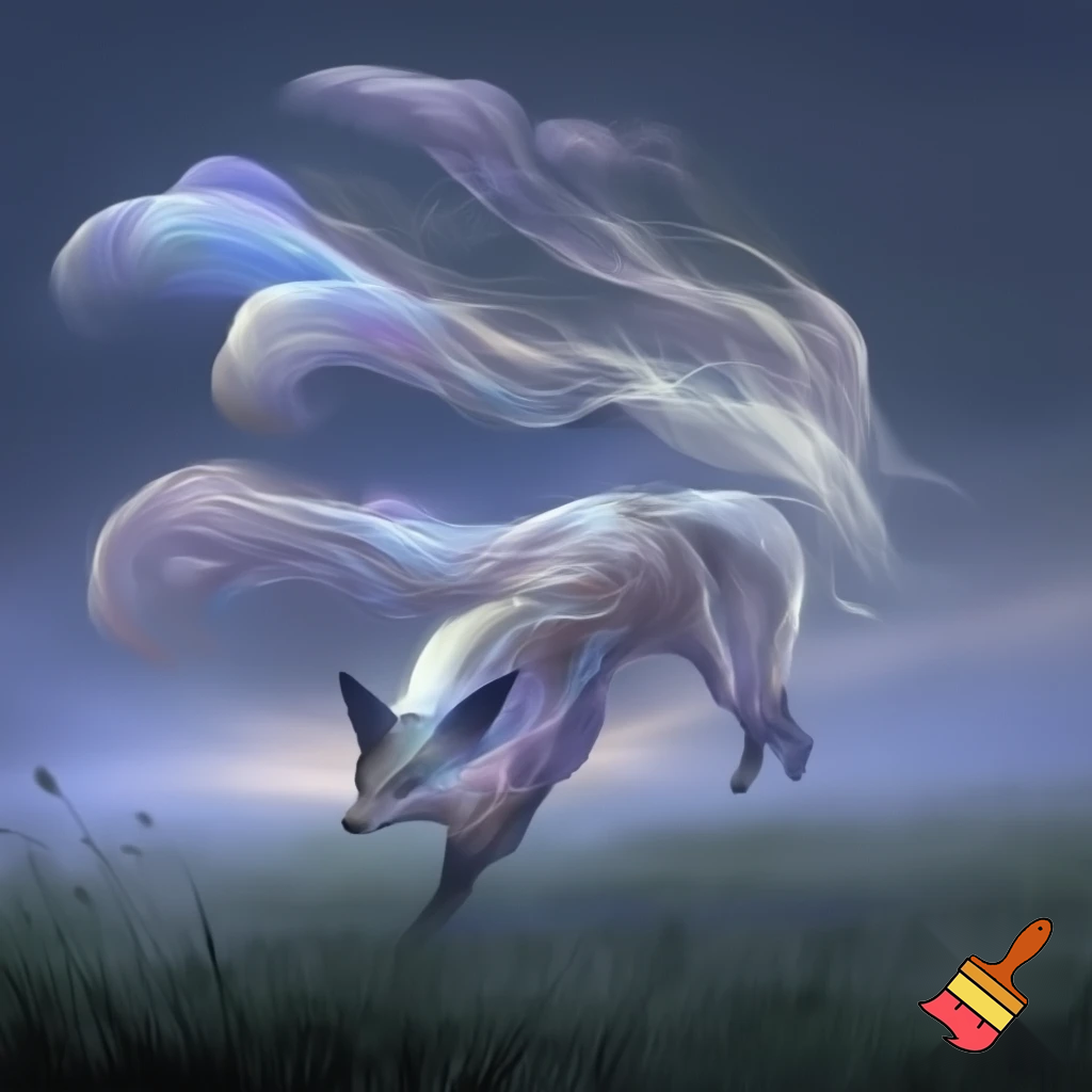 Fantasi ræv lavet af vind