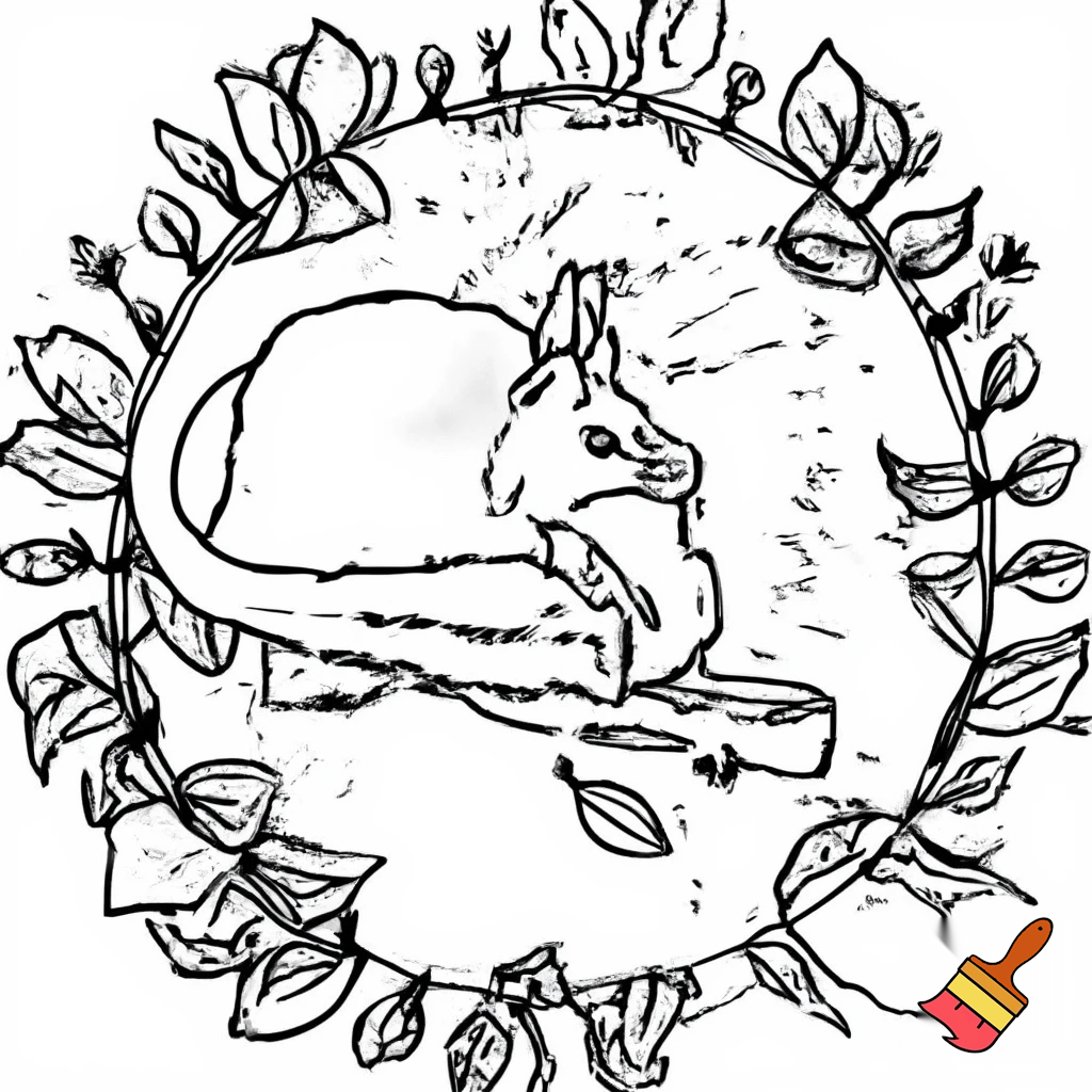 A teacher  made with caryon drawing in white background 
