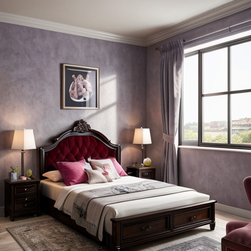 Alice in Wonderland themed adult bedroom