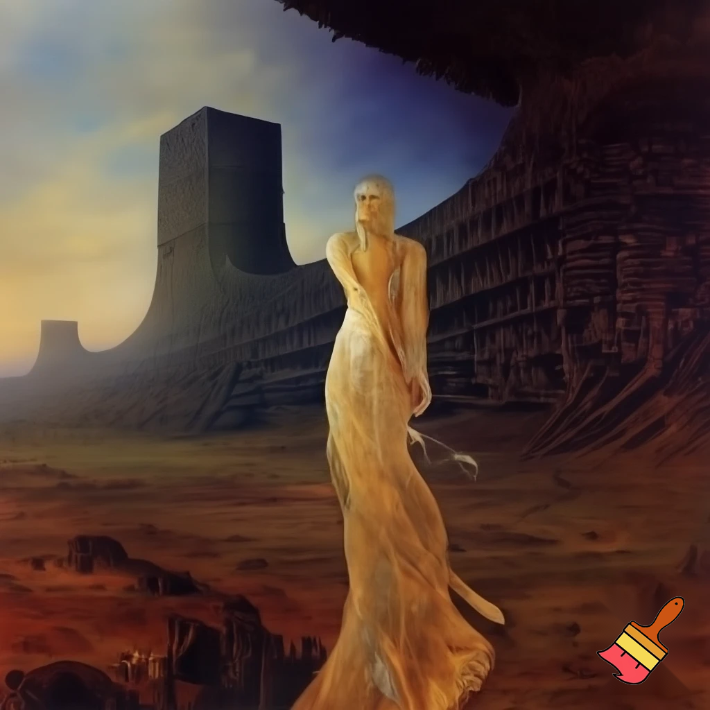 sigilism, ilya repin, hajime sorayama, karol bak, yoji shinkawa, art nouveau, high priestess walking, fantasy, landscape, baroque, brutalism, beksinksi, caravaggio, collage