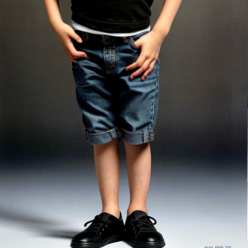 The full body of a completely naked boy standing.