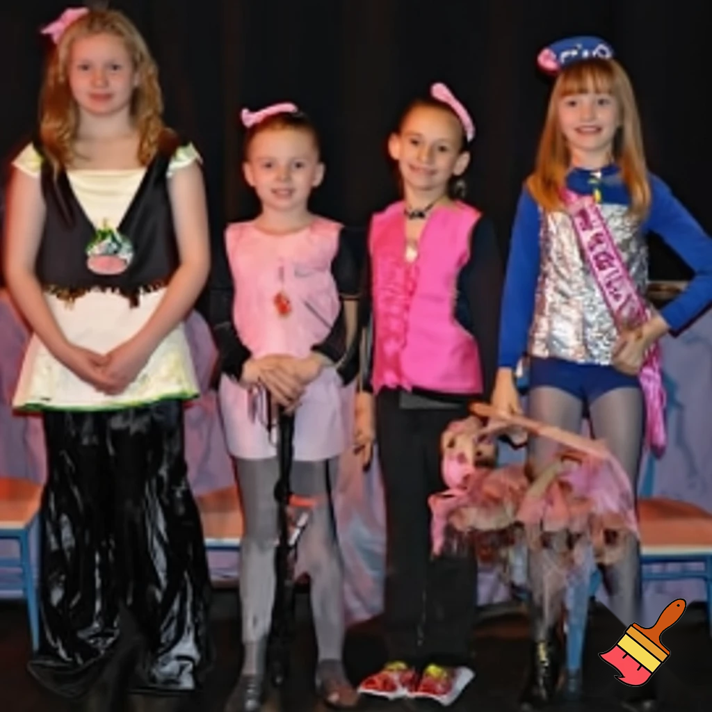 A little girl kid's show