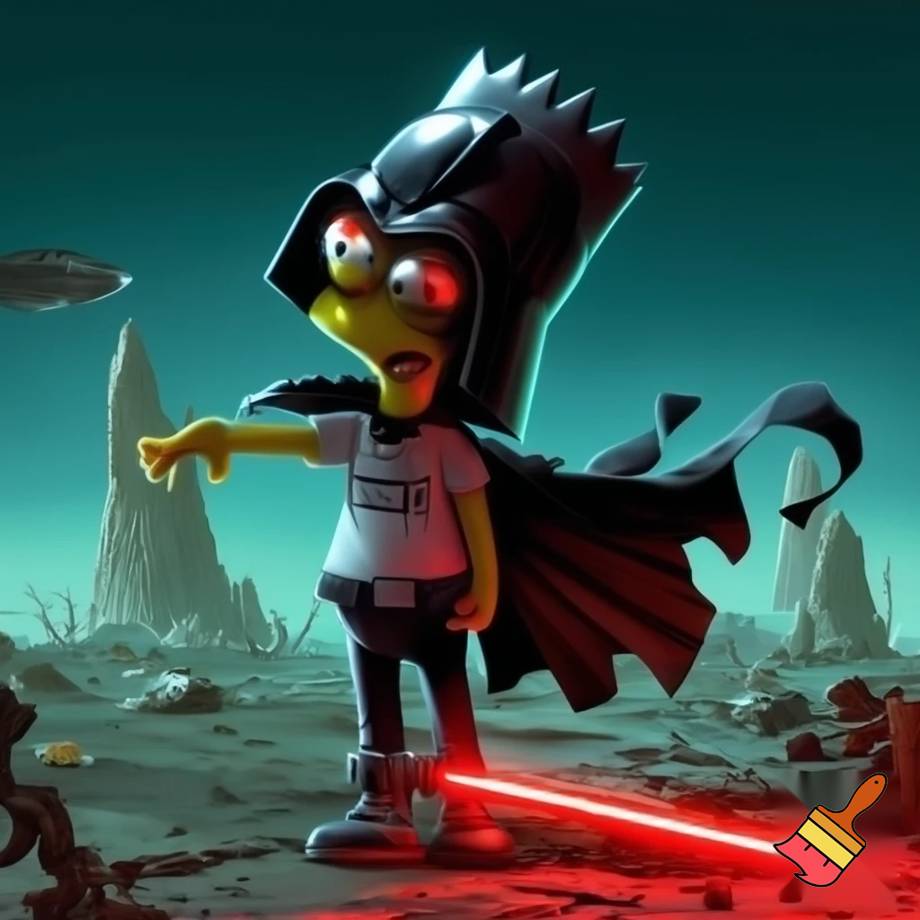Bart Simpson Darth vader