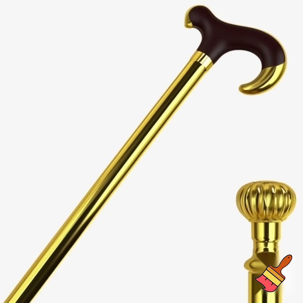 🌟✨ walking stick a gold one