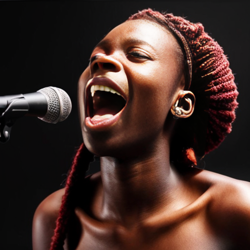 creaua ragazza africana che canta