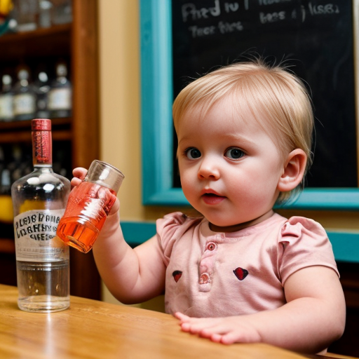 Make a toddler start drinking vodka