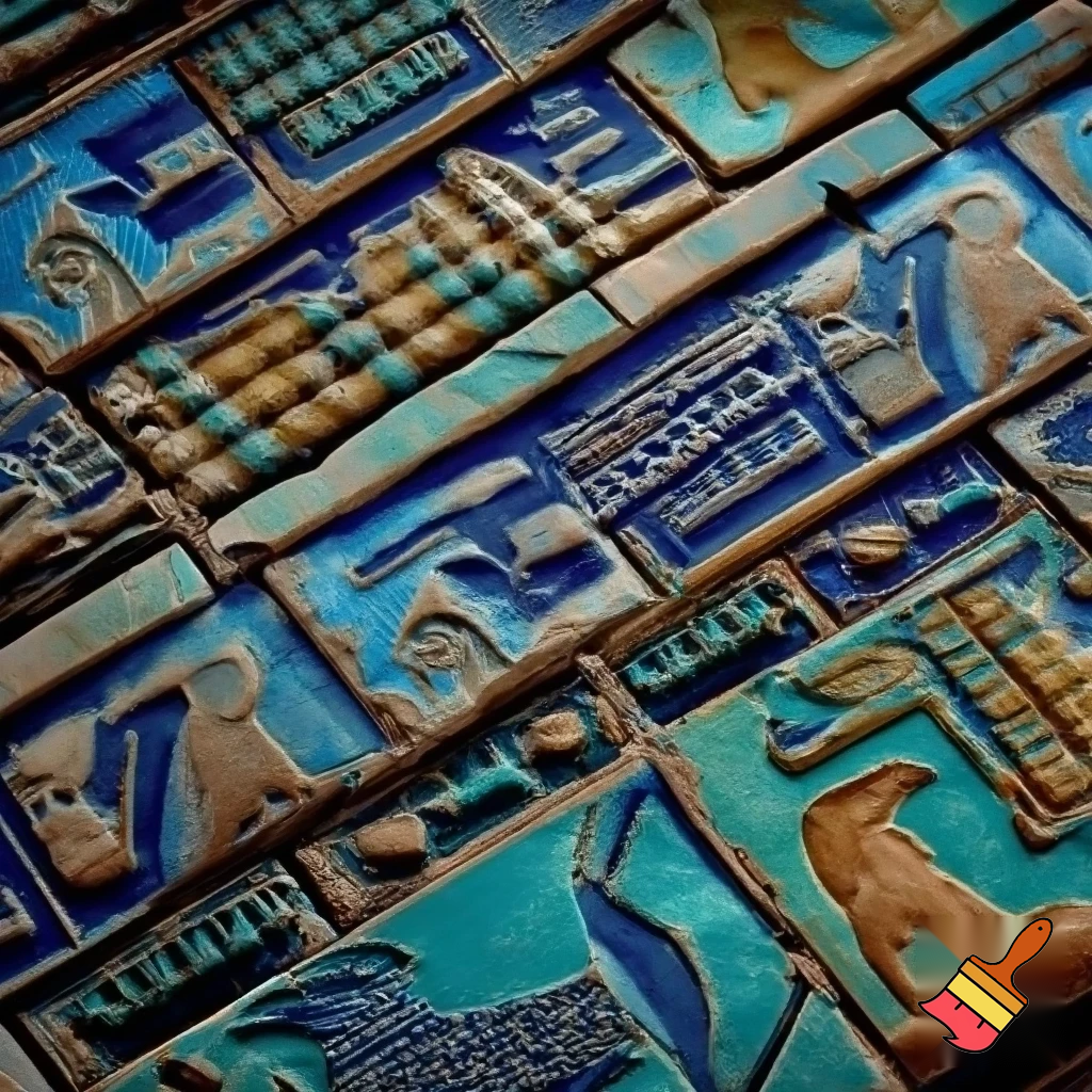 ceramic tiles in babylon stile