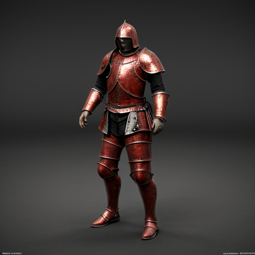 dark evil medieval  armor rusty