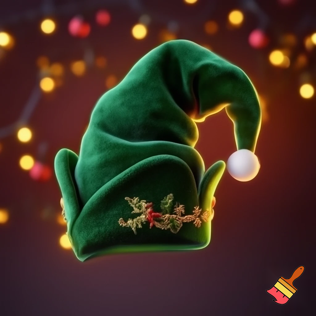 Christmas hat velvet elf on the shelf hat