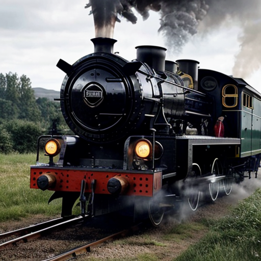 English man using a steam engine from the 19th century