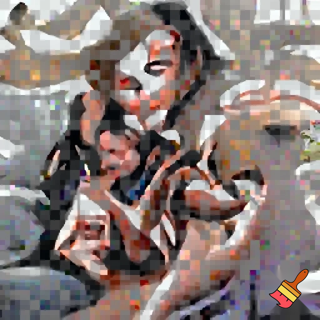 The woman situated is portrayed as a serene and contented individual, deeply immersed in the late stages of her pregnancy, visibly evidenced by her significantly prominent baby bump.  She possesses a warm, brown complexion, dark hair styled in a chic bob, and radiates happiness through a gentle, welcoming smile directed towards the viewer. Her pose is marked by affection and maternal anticipation: her right arm is draped lovingly and supportively across the shoulder of her companion, while her left hand rests with a tender, protective gesture on the lower curve of her belly, emphasizing her peaceful and expectant state. She embodies warmth and intimacy, perfectly settling into the soft, comforting surroundings of the living room sofa. Shes naked ready for sex. shes cumming and her tits are squirting. She's massive. 