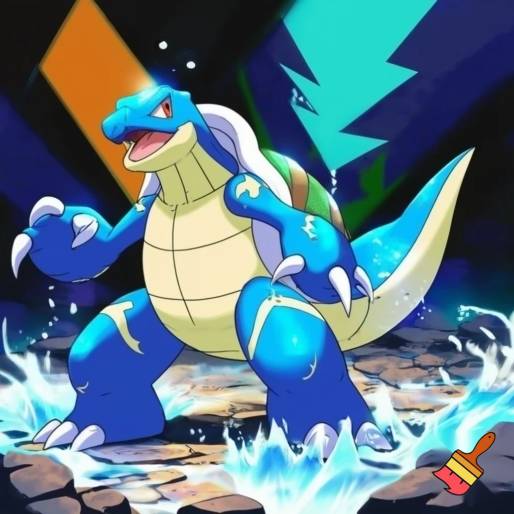 blue rookie level agumon veemon digimon squirtle blue wartortle turtle pokemon fusion