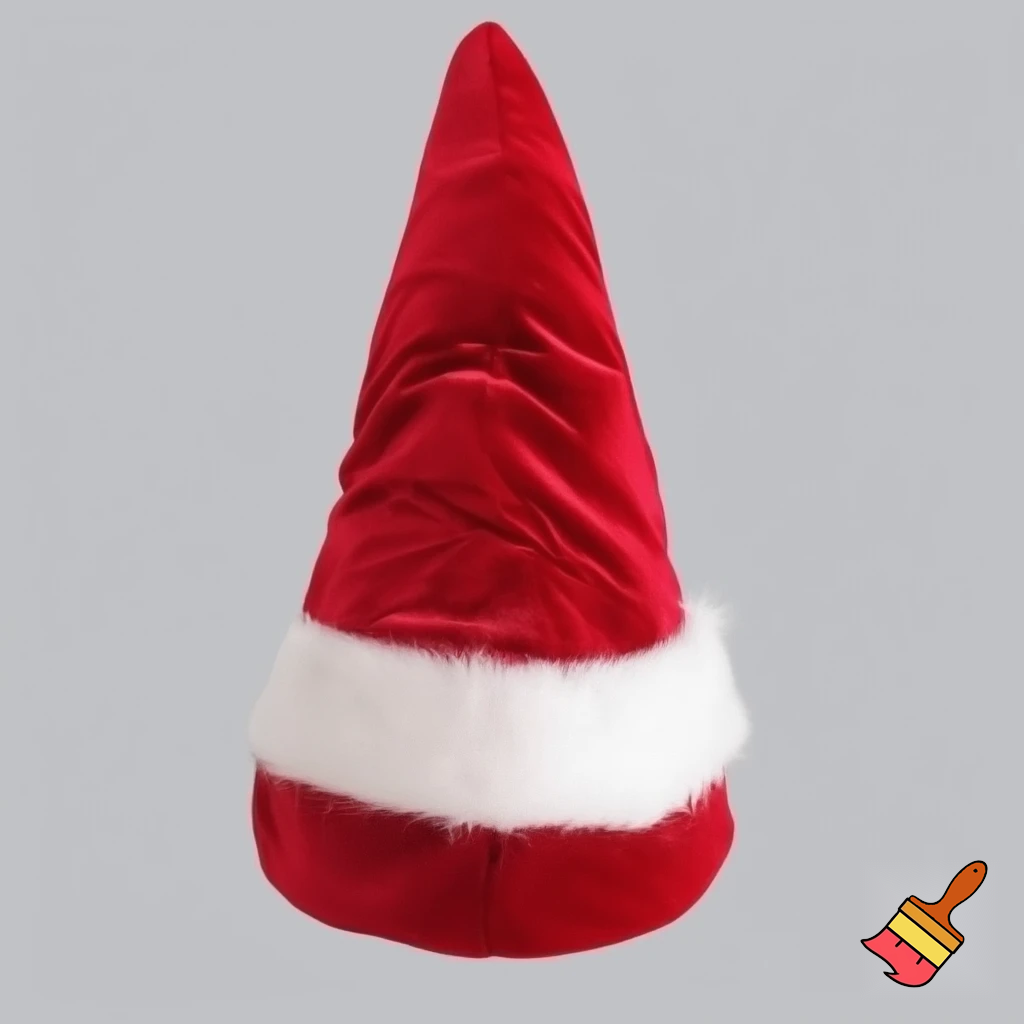 Fabric and velvet Christmas wizard hat Christmas hat Santa Claus hat