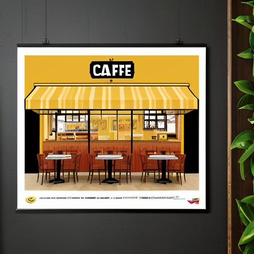 cafe or resturaunt poster

