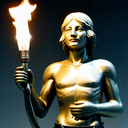 dame al cantante de la cancion smells like teen spirit sosteniendo la antorcha de la libertad con la misma pose de la estatua
