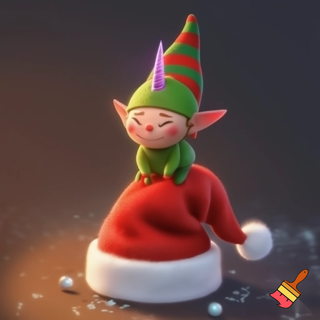 Unicorn hat Christmas elf on the shelf hat Santa Claus hat