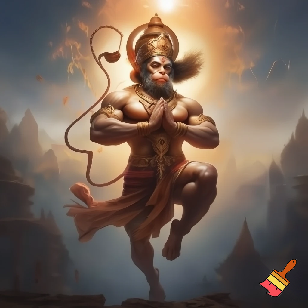 create a hanuman ji image
