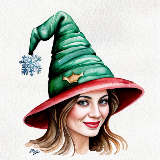 A wizard wizard hat Christmas hat