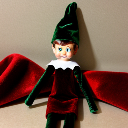 Christmas velvet hat elf on the shelf hat velvet special delicate