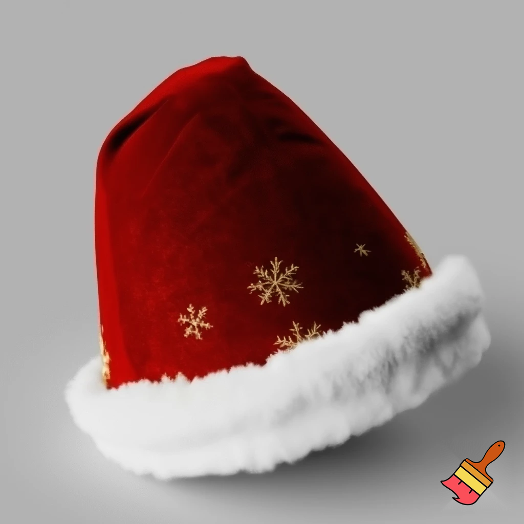 Christmas Santa Claus velvet hat delicate special delicate hat