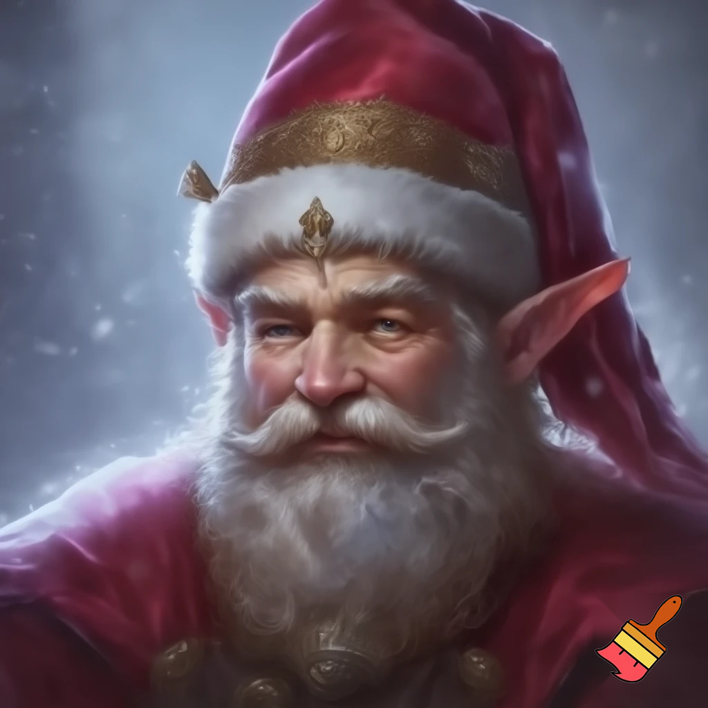 Elf Santa Claus hat velvet