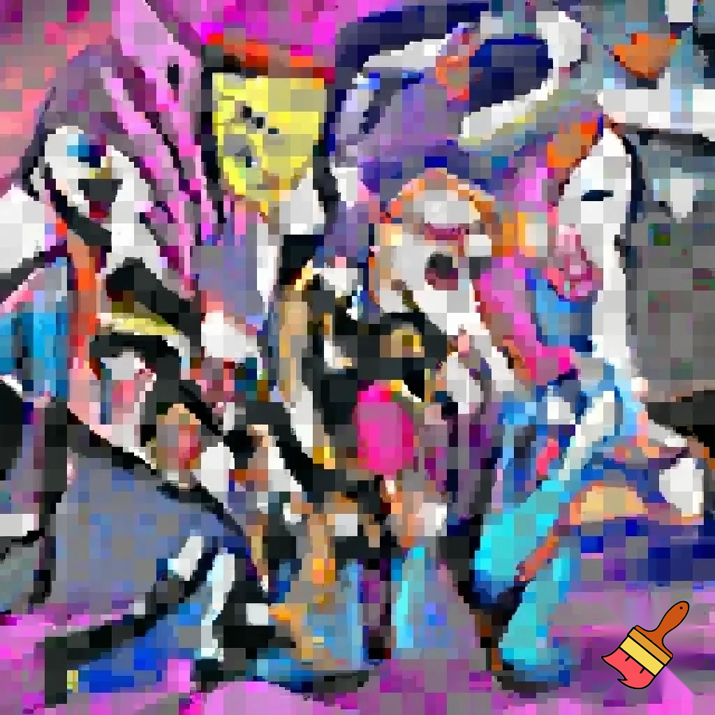 *Rumi* – the leader and main vocalist. She’s half‑demon, half‑human, with a sleek, confident vibe. In the film she’s shown with long, dark hair, a sharp look, and often wears a mix of stage outfits that highlight her sword‑wearing, warrior side¹.

*Mira* – the visual and main dancer. She sports waist‑length hot‑pink hair in twin‑tails, round gold‑framed glasses, and a bold, rebellious style: black crop‑top with wave graphics, a yellow denim skirt, ripped magenta stockings and thigh‑high boots² ³.

*Zoey* – the maknae, main rapper and lyricist. She’s the shortest, with black hair that has dark‑purple highlights, twin‑braided buns, and a playful, colorful wardrobe – think bright yellow hoodies, teal halter tops, and chunky sneakers⁴ ¹.

Hope that gives you a clear picture of the trio! Any other details you’re curious about – maybe their personalities or signature weapons?Rumi’s hair is a *single, super‑long braid* that hangs all the way down to her calves. The braid is a vivid *purple‑crystal shade* – think of a glossy eggplant drizzled with a splash of berry coulis – and it’s styled into a thick “dragon‑tail” braid that gives off that fantasy‑idol vibe. The official name for the colour/style is *“Classic Purple Mix”* (sometimes called the *Dragon Tail braid*)¹ ².

Jobbie (the mischievous side‑kick) sports a *short, fluffy bob* that’s also drenched in the same all‑over purple. It’s a *soft, pastel‑purple hue* that looks like a cloud of lavender mousse, giving him a playful, candy‑floss aura. The look is often referred to as *“Velvet Violet”* in the fan‑made wig guides².

Hope that paints a tasty picture! Got any other character details you’d love to hear about?